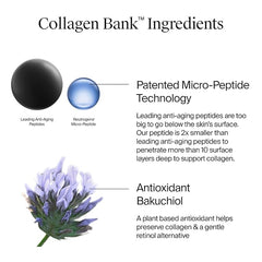 Neutrogena Collagen Bank Face Moisturizer, Daily Anti-Aging Face & Neck Firming Collagen Cream, Bakuchiol & Micro-Peptides Face Lotion, Support Skin’s Natural Collagen for Visibly Plump Skin, 2 fl. oz
