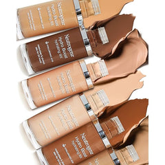 Neutrogena Hydro Boost Hydrating Tint Foundation Makeup for Dry Skin, with Hyaluronic Acid, Lightweight Oil-Free Water Gel, Non-Comedogenic, 105 Caramel Color 1.0 fl. oz