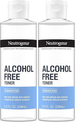 Neutrogena Alcohol-Free Gentle Face Toner | Fragrance-Free | Hypoallergenic | 8 fl. oz | Pack of 2